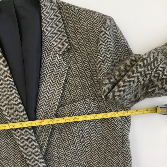 Blazer Women’s Herringbone Black Size See Measurements - Picture 4 of 8